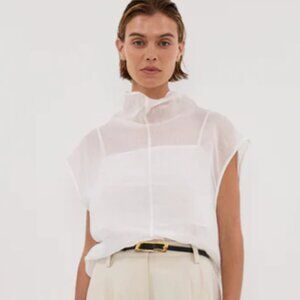 Dissh Ramie White Top, Size US 6